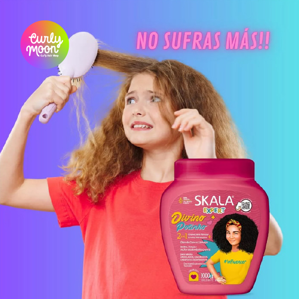 حالت دهنده و ماسک مو کودک اسکالا (مدل:دیوینو پوتینیو) گره بازکن و آبرسان - 1000g - تصویر 2